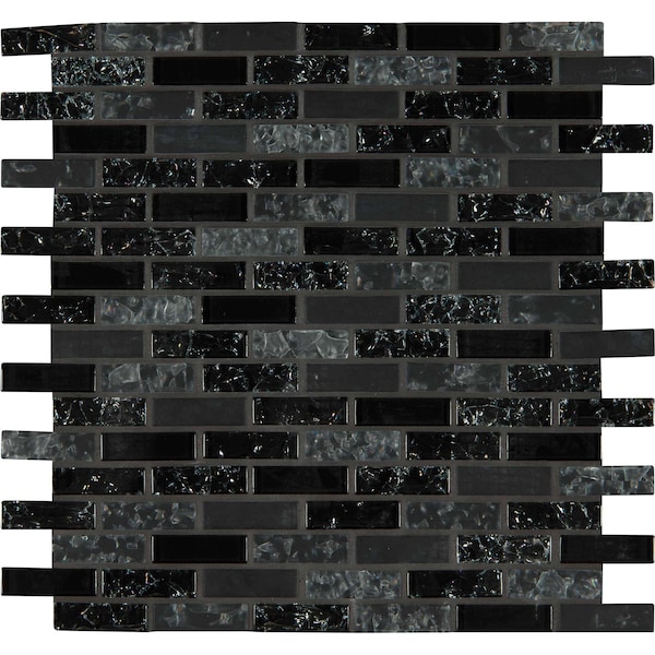 Glissen 12 In. X 12 In. Glass Mesh-Mounted Mosaic Tile, 15PK